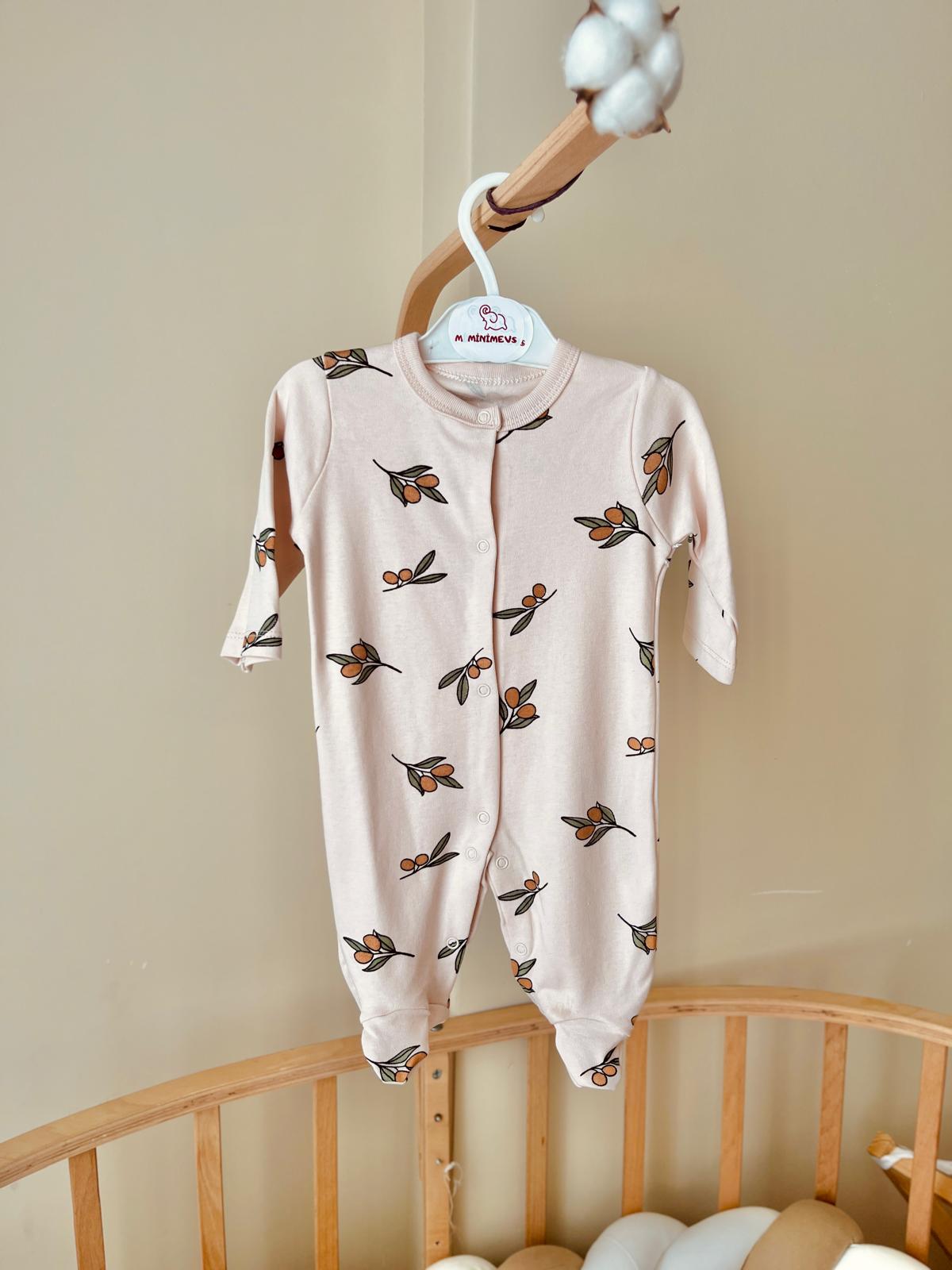 Zeytin Çiçeği Desenli Tulum