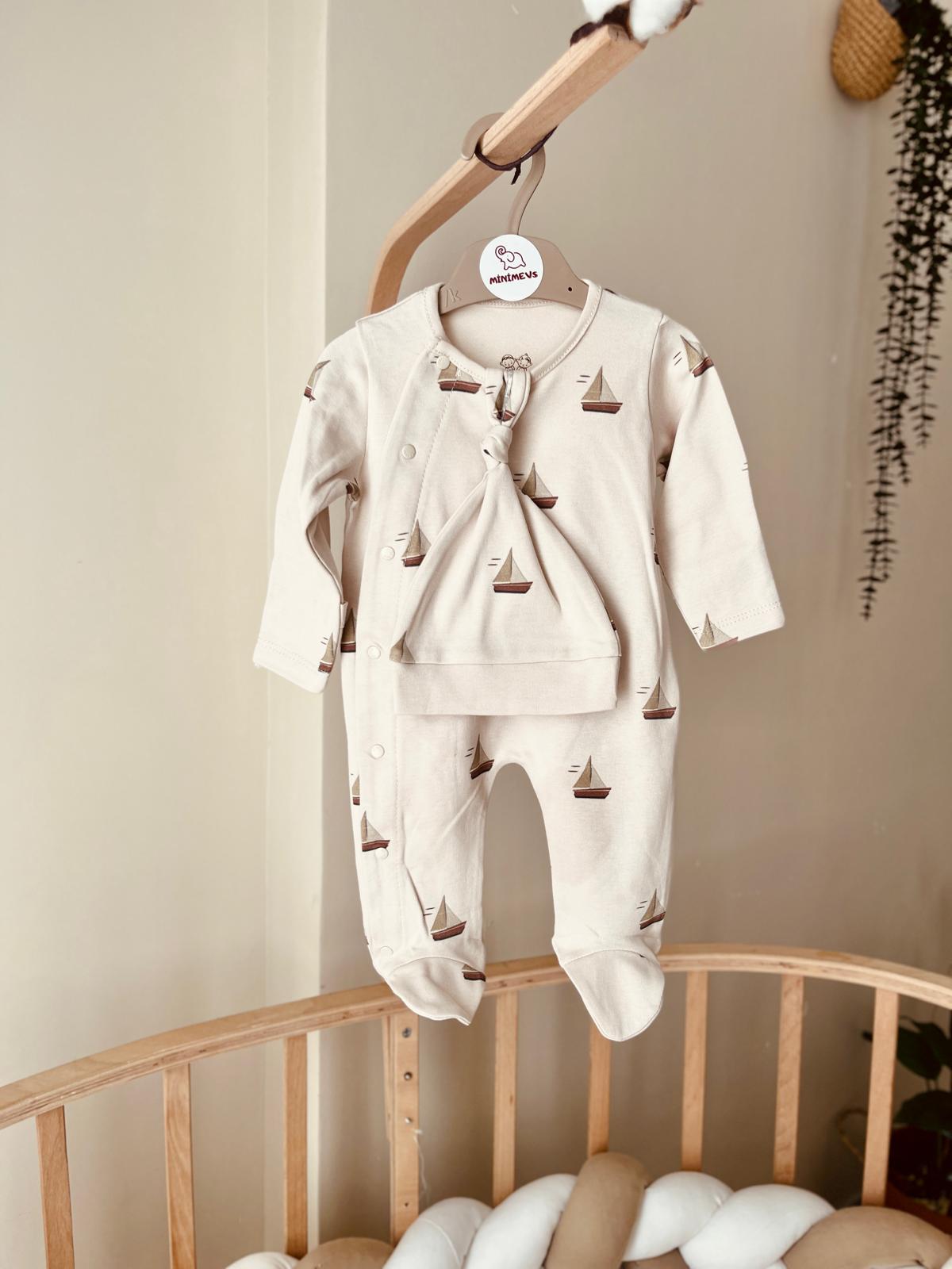 Yelken Desenli Tulum Seti