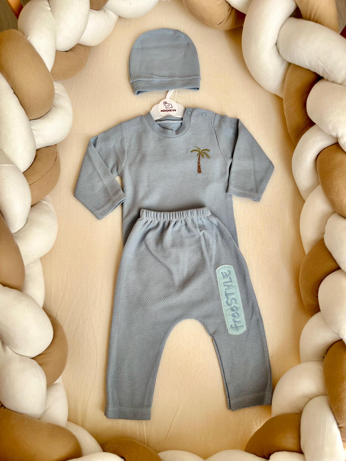 Palmiye Nakışlı Alt Üst Takım