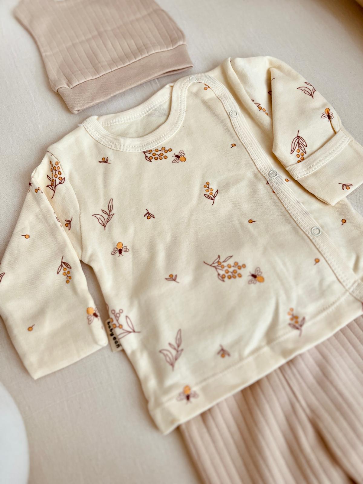 Arı Desenli 3'Lü Body Takım