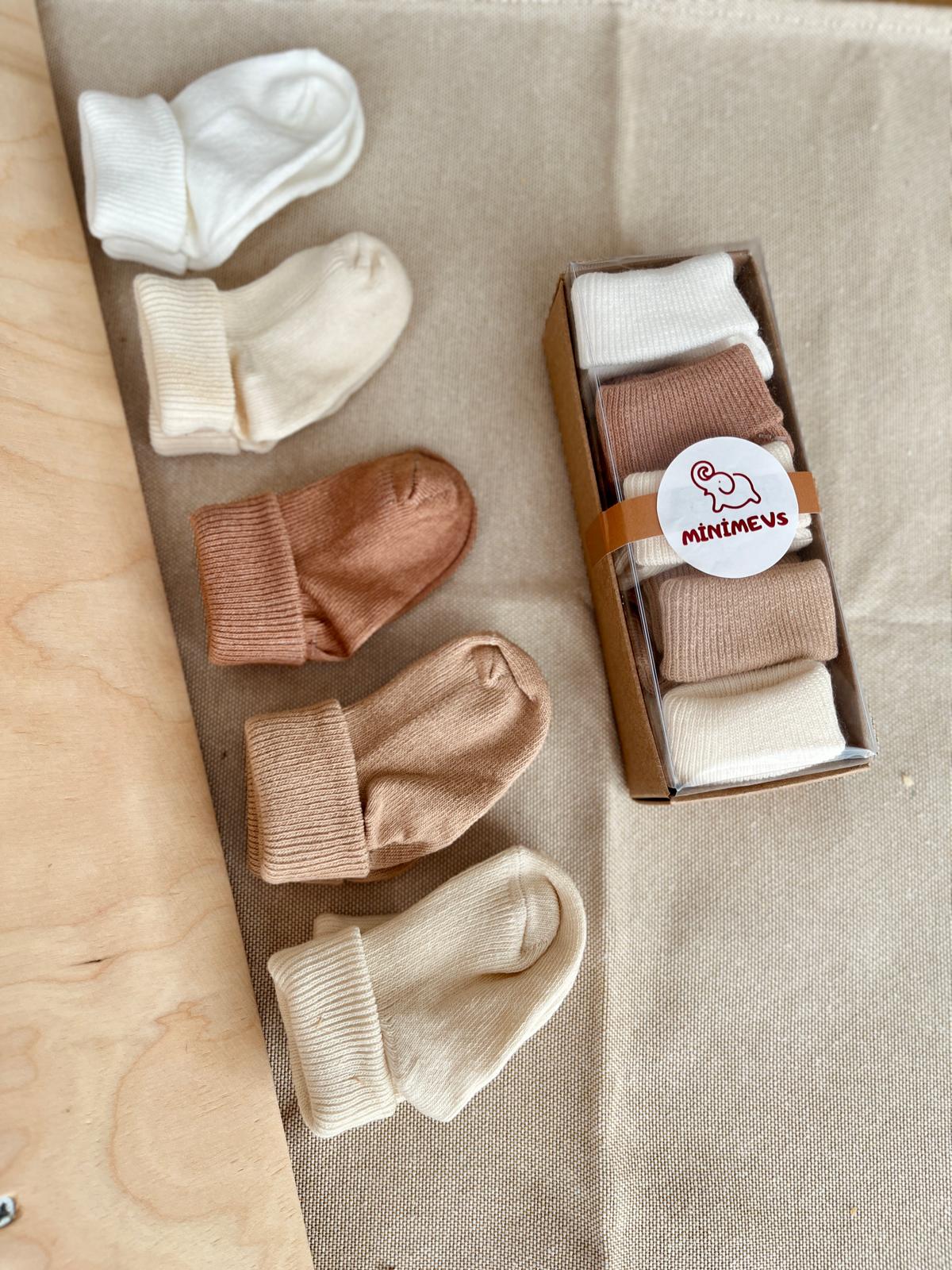 Organik Pamuklu 5'li Çorap Seti