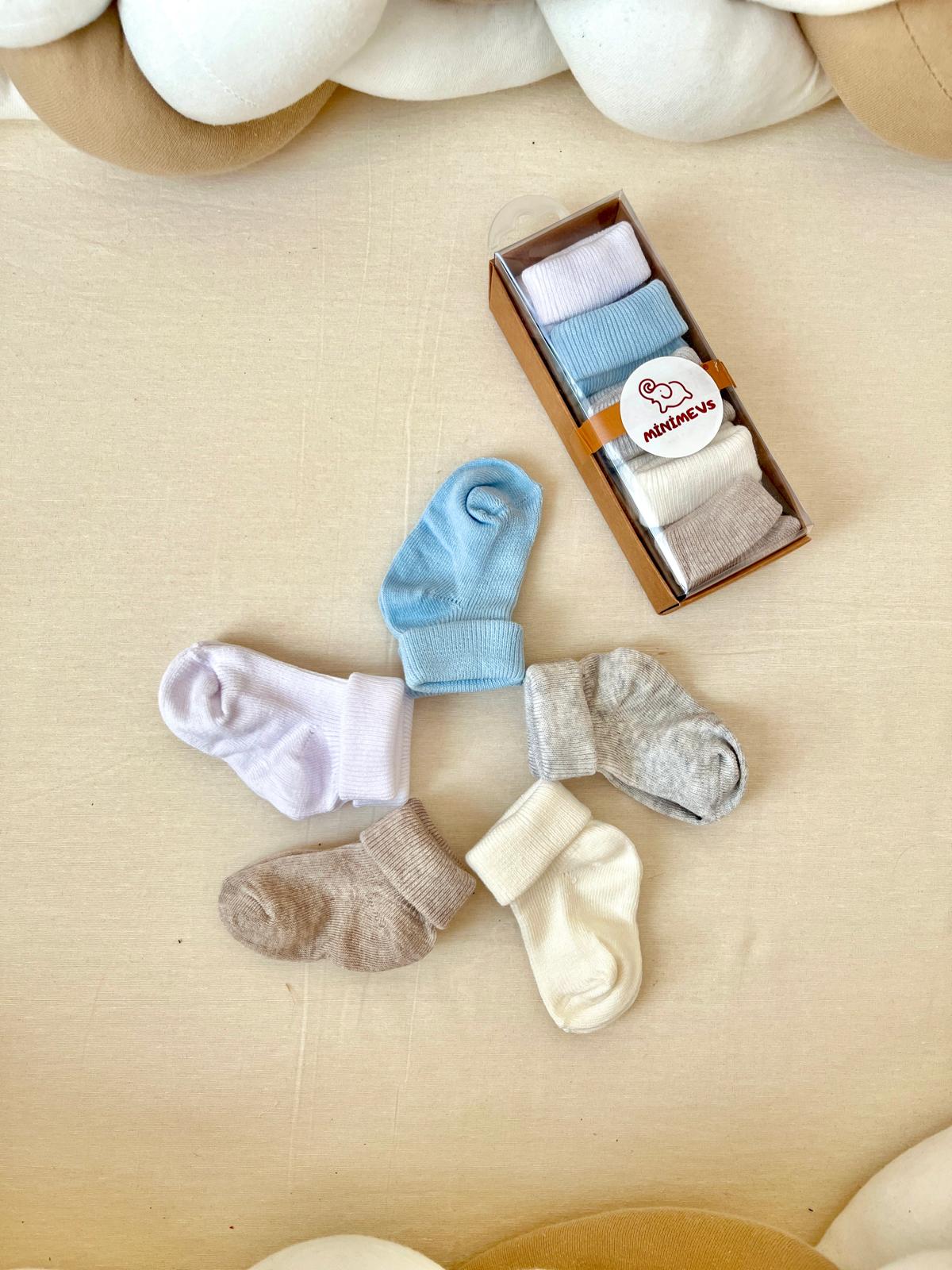 Organik Pamuklu 5'li Çorap Seti