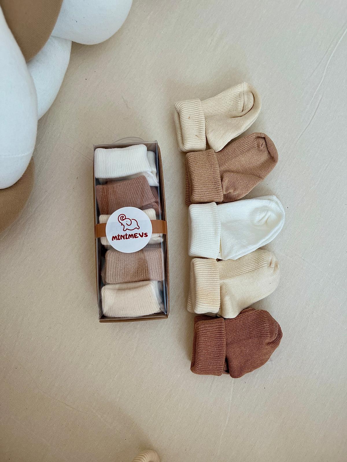 Organik Pamuklu 5'li Çorap Seti