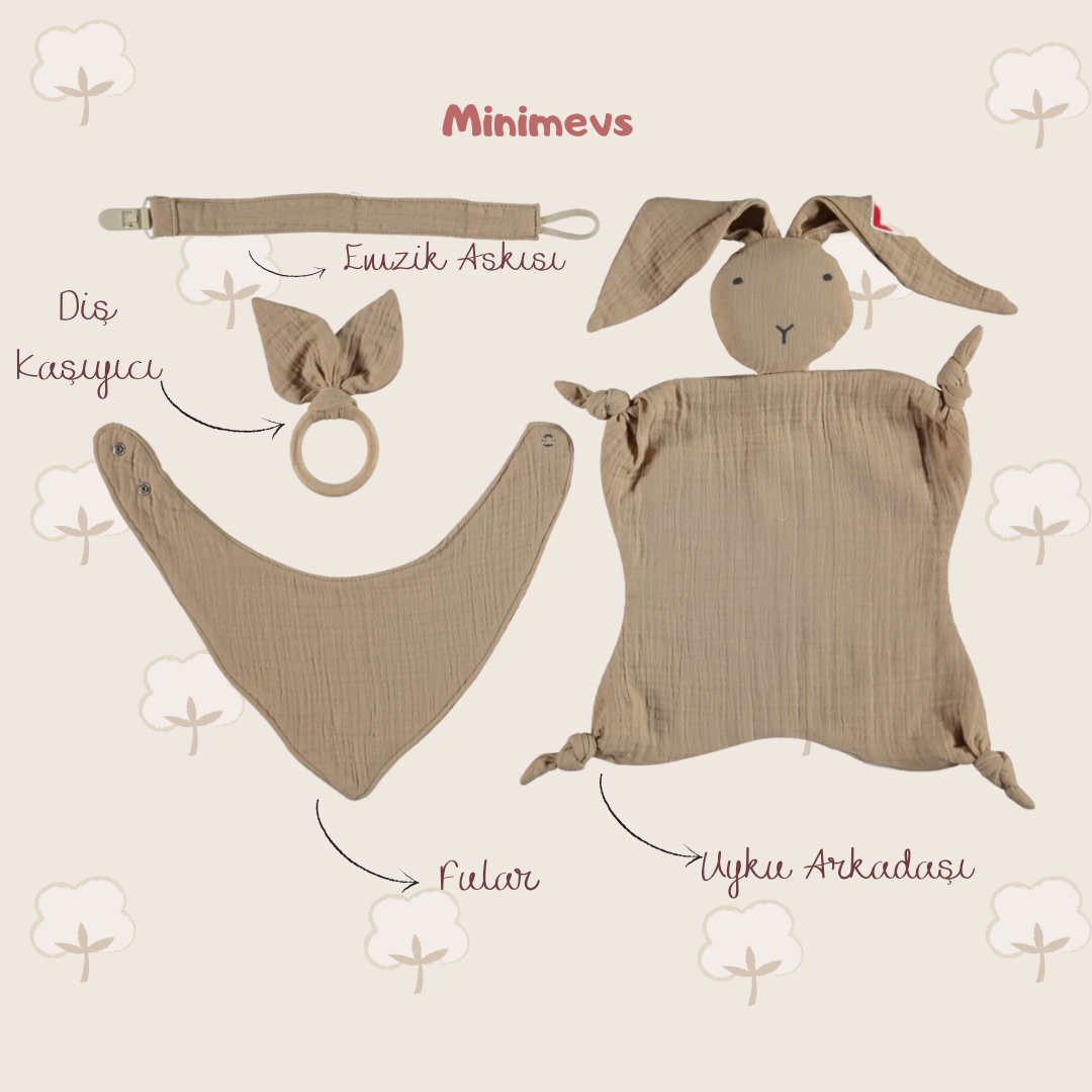 Müslin Uyku Arkadaşı Set