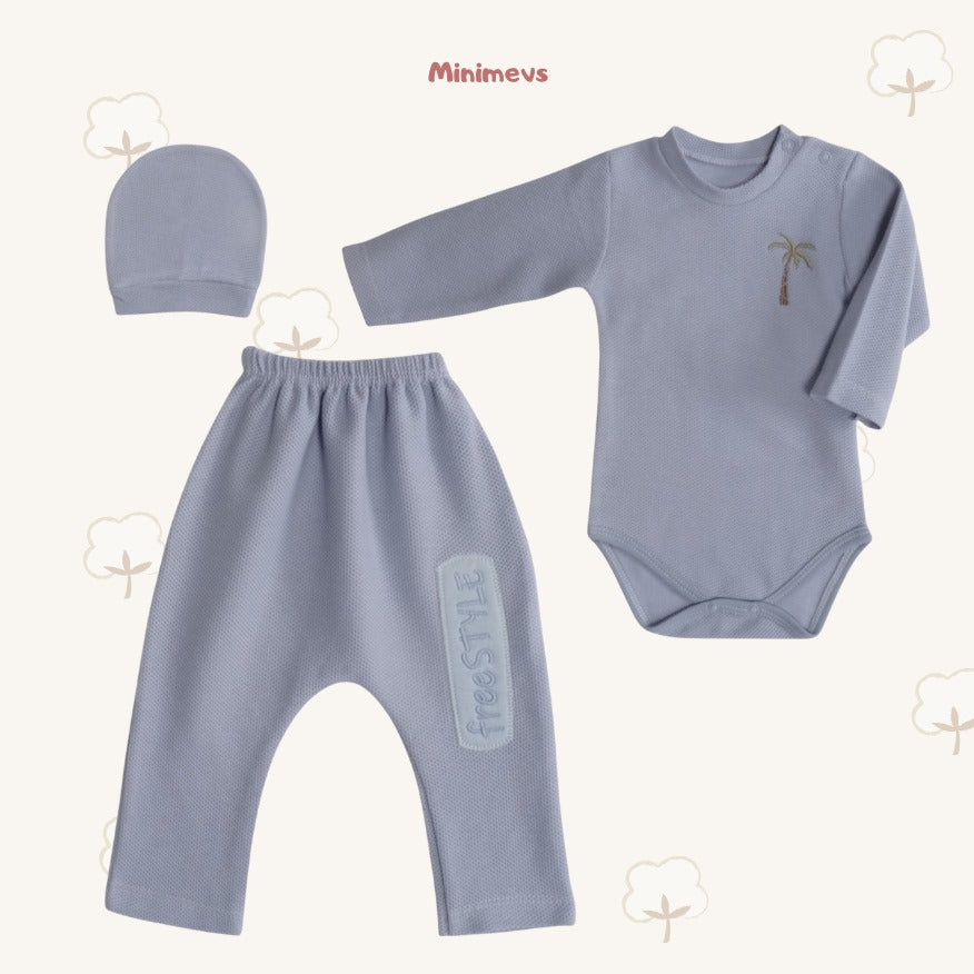 Palmiye Nakışlı Alt Üst Takım