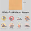 Müslin Örtü 6 lı